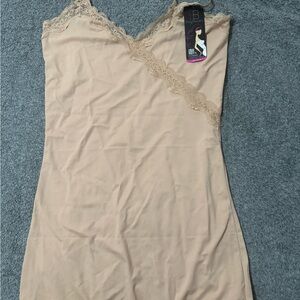Beige Lace Shapewear Slip by Body Beautiful